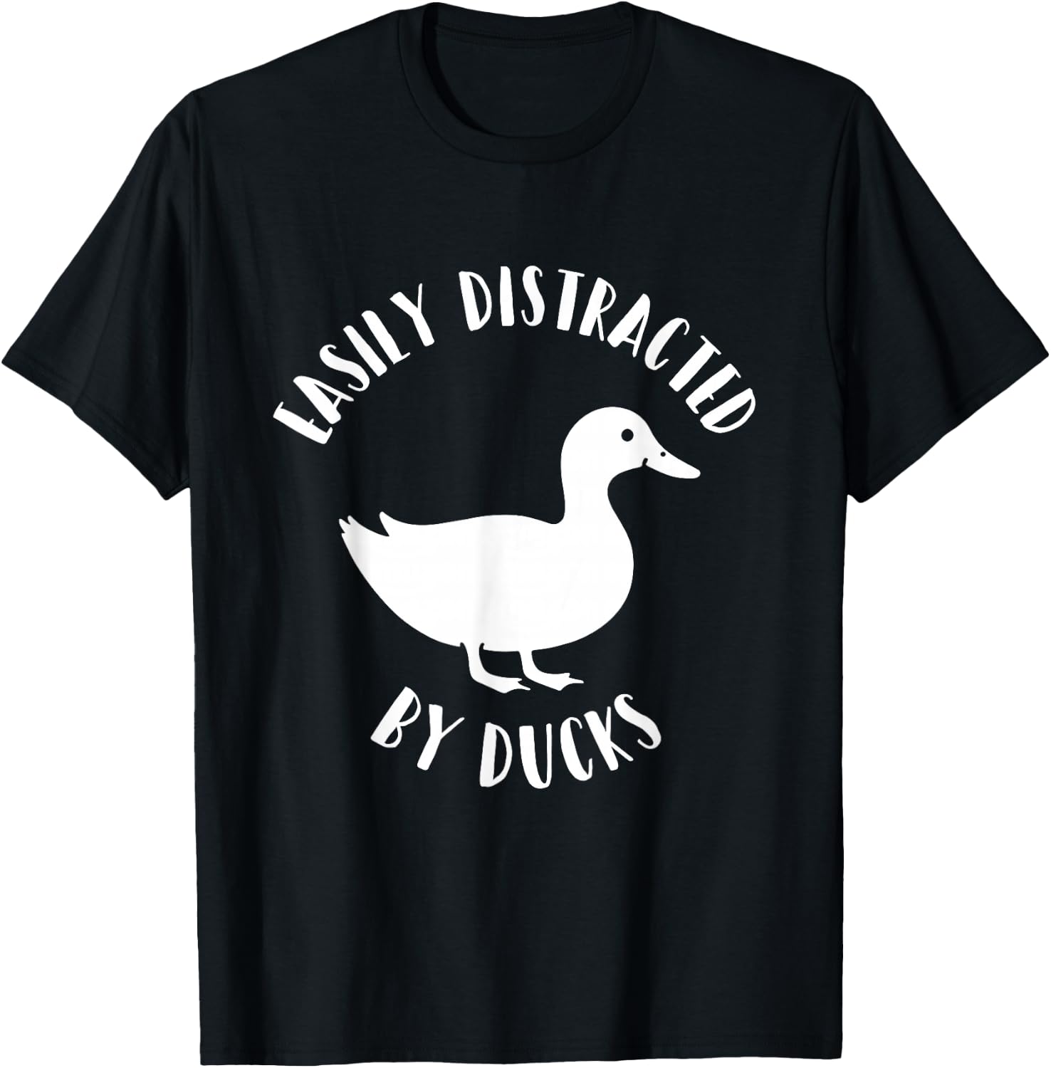 Easily Distracted by Ducks T-Shirt - T-Shirt | Black