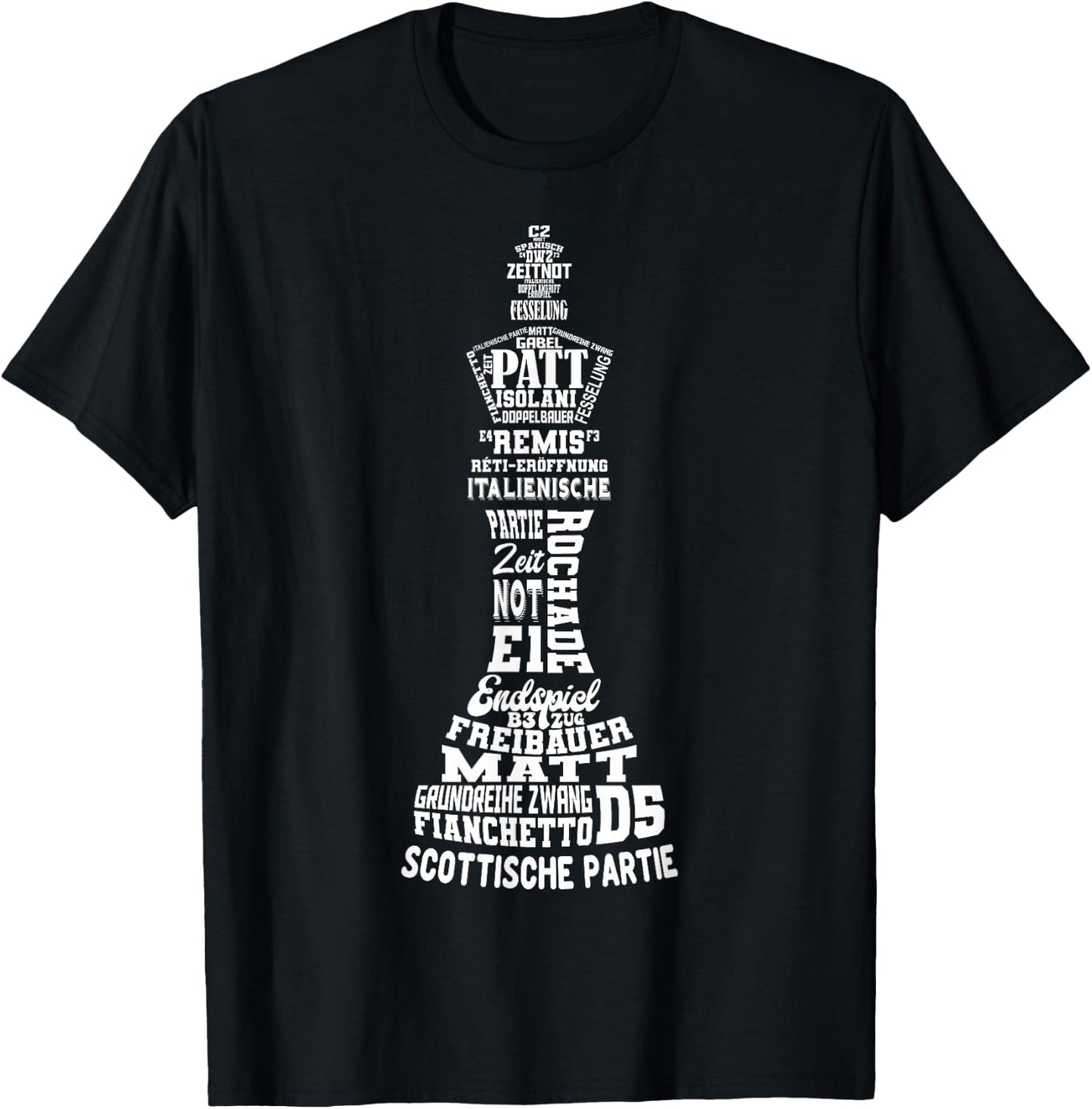 Chess King Chess Player Men's Children's Boys' , black T-Shirt - T-Shirt | Black