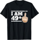 Milestone 50th Birthday - Gag Bday Joke Gift: 49+1 T-Shirt - T-Shirt | Black