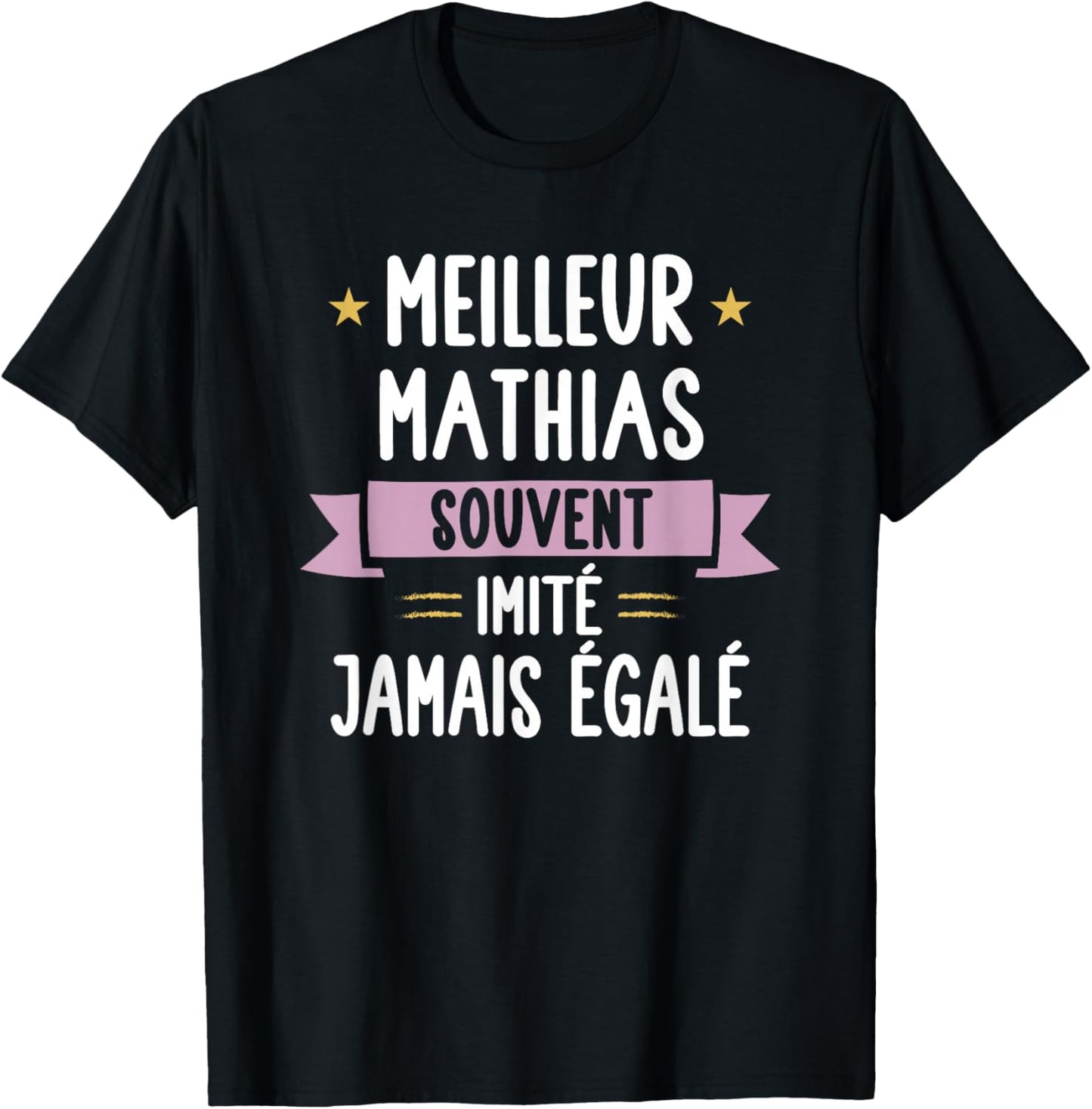 Gift Man Unique Humour Name Personalized Mathias T-Shirt - T-Shirt | Black