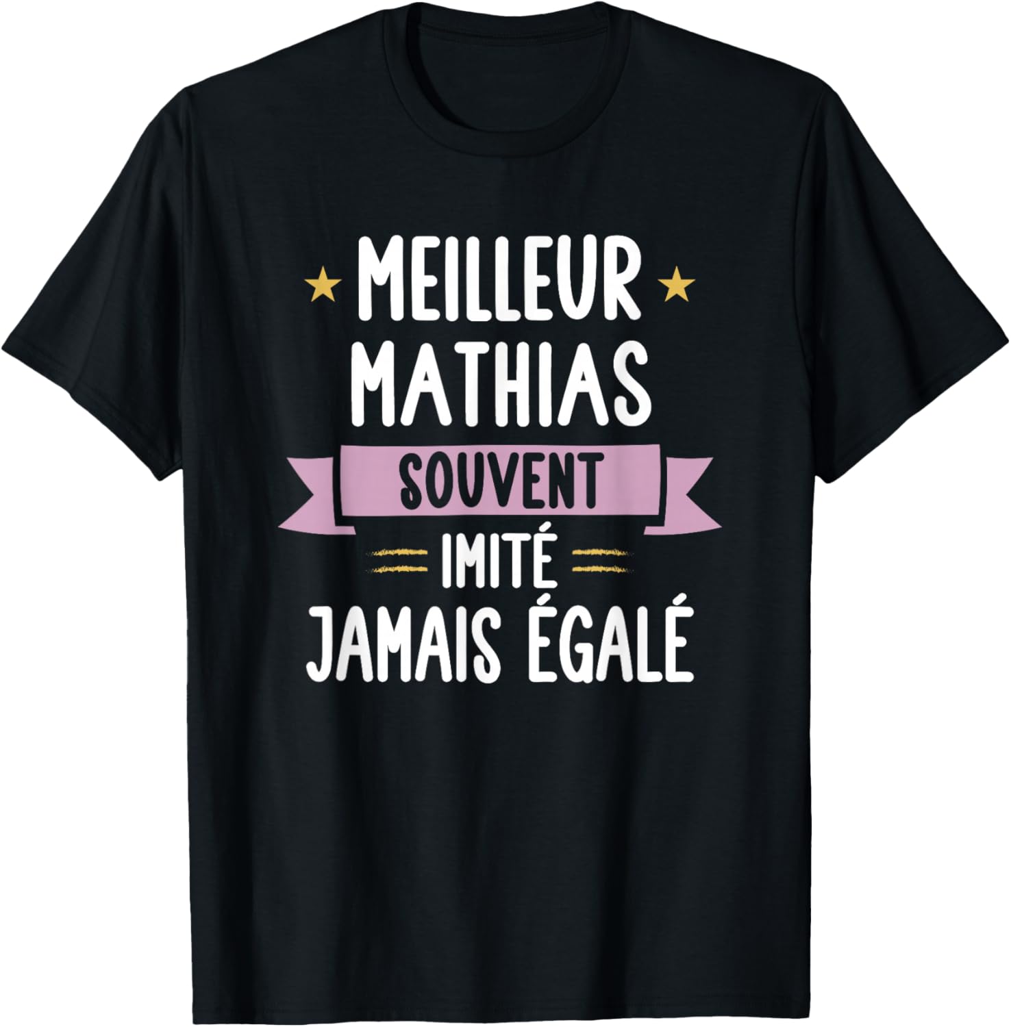 Gift Man Unique Humour Name Personalized Mathias T-Shirt - T-Shirt | Black