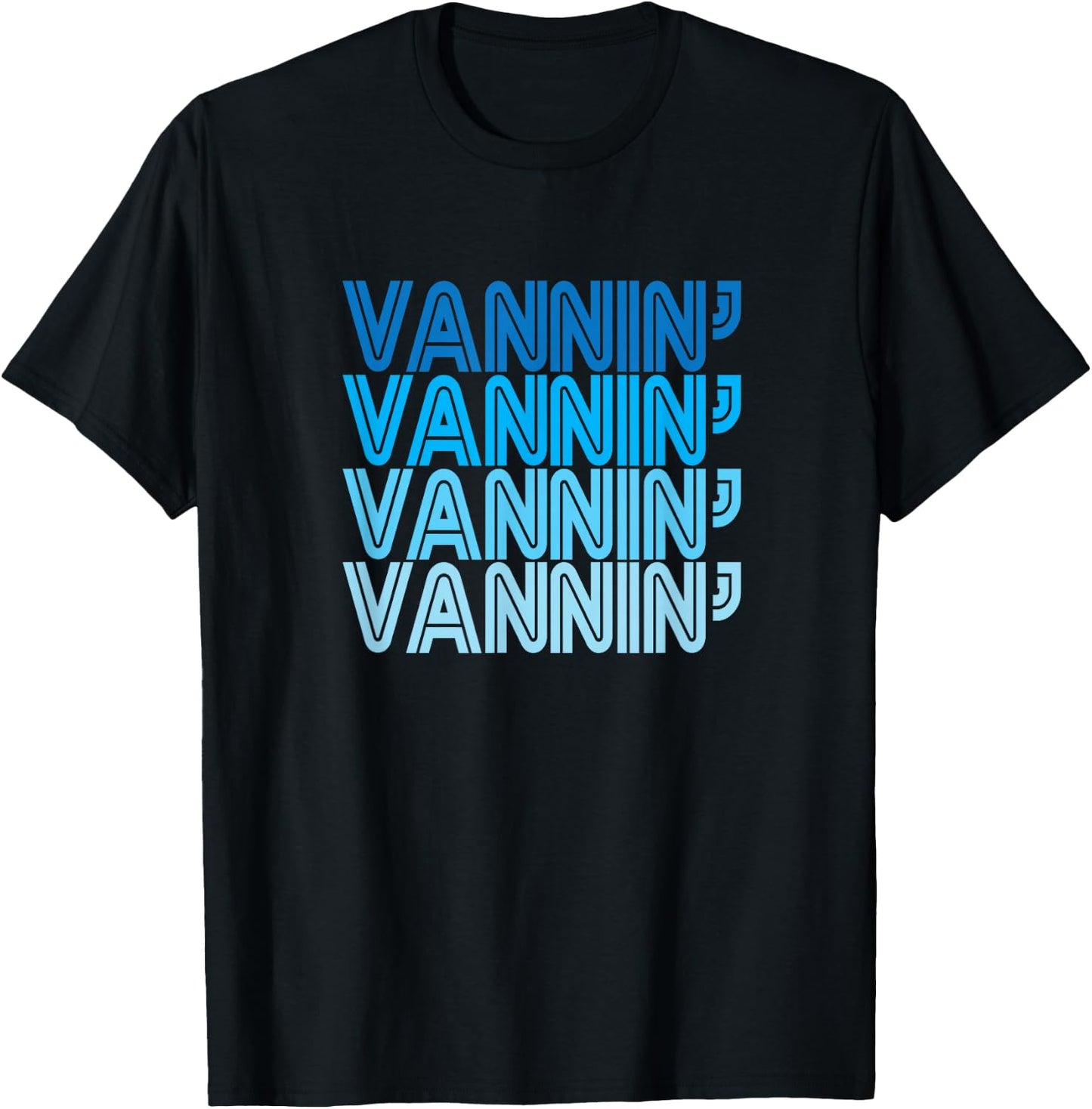 VANNIN T Shirt Retro Vanner Vanning Nation Van Lifestyle T-Shirt - T-Shirt | Black