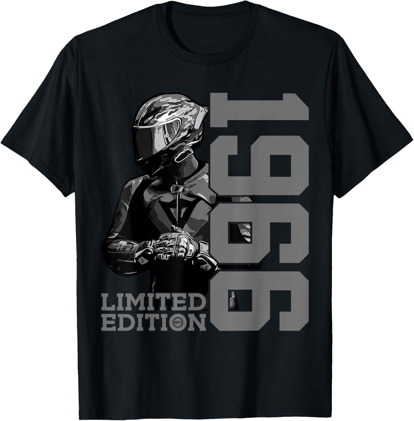 Limited Edition 1966 Biker Motorrad 60. Geburtstag T-Shirt - T-Shirt | Black