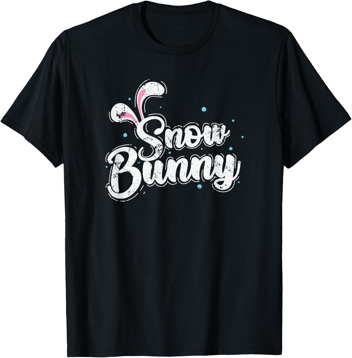 Snow Bunny Snow Winter Season Tobogganing T-Shirt - T-Shirt | Black
