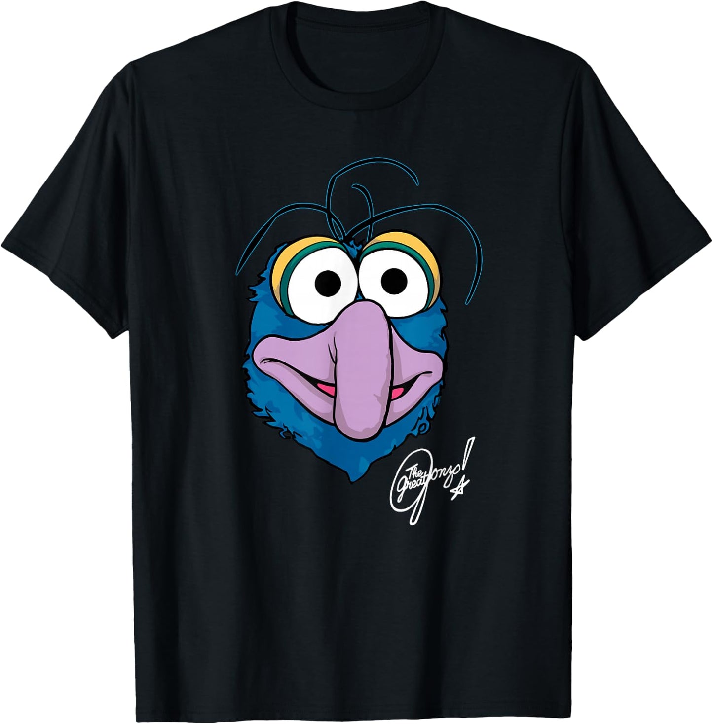 Disney The Muppets Gonzo the Great Big Face T-Shirt - T-Shirt | Black
