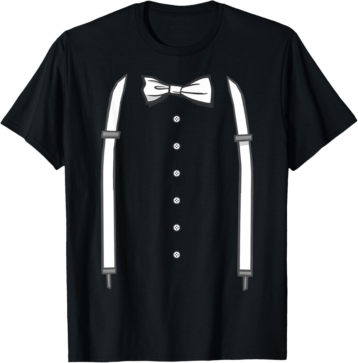 Fake Anzug Aufdruck JGA Männer Kostüm Verkleidung T-Shirt - T-Shirt | Black