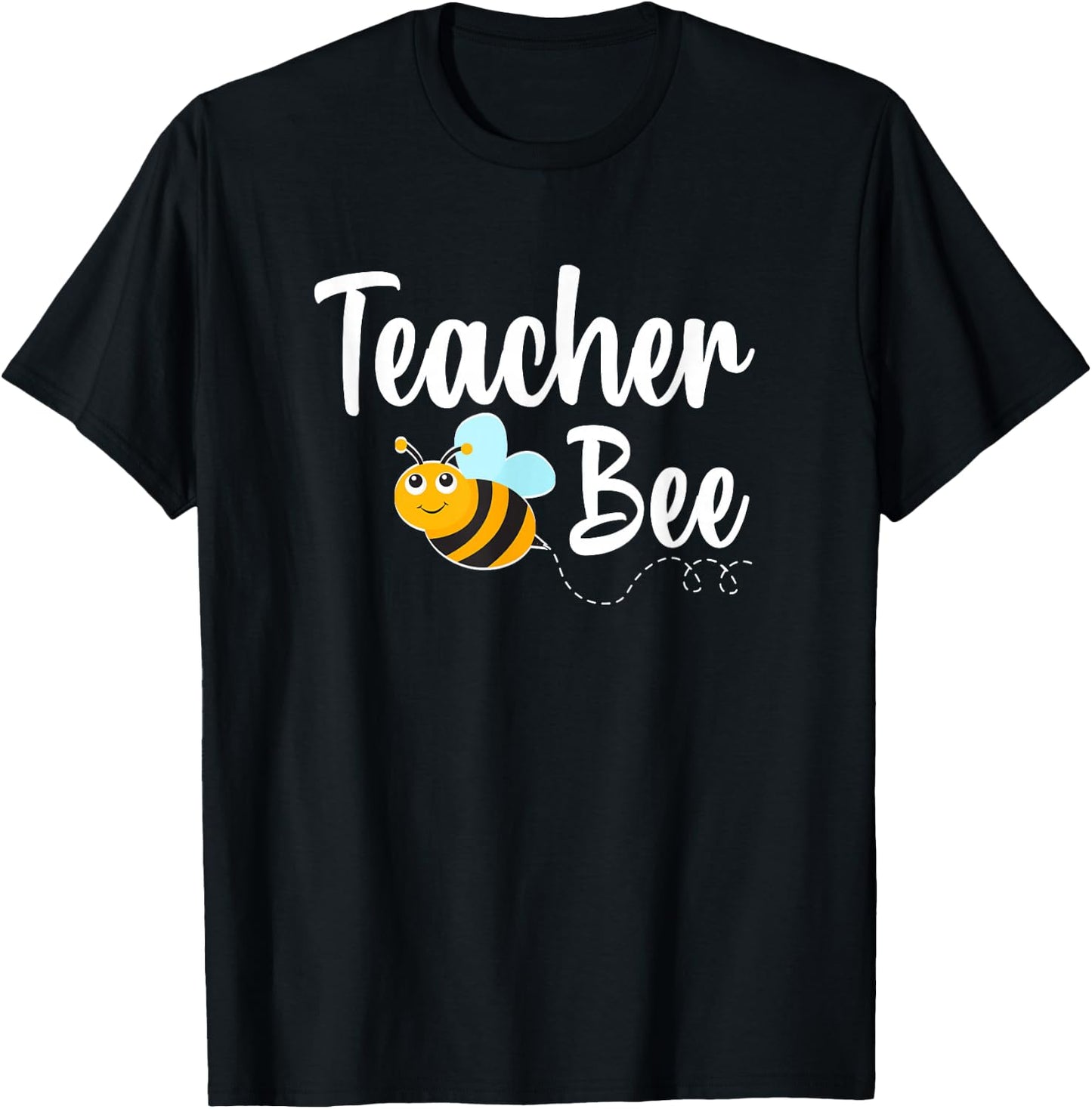Teacher Bee Bumblebee Funny Back To School T-Shirt - T-Shirt | Black
