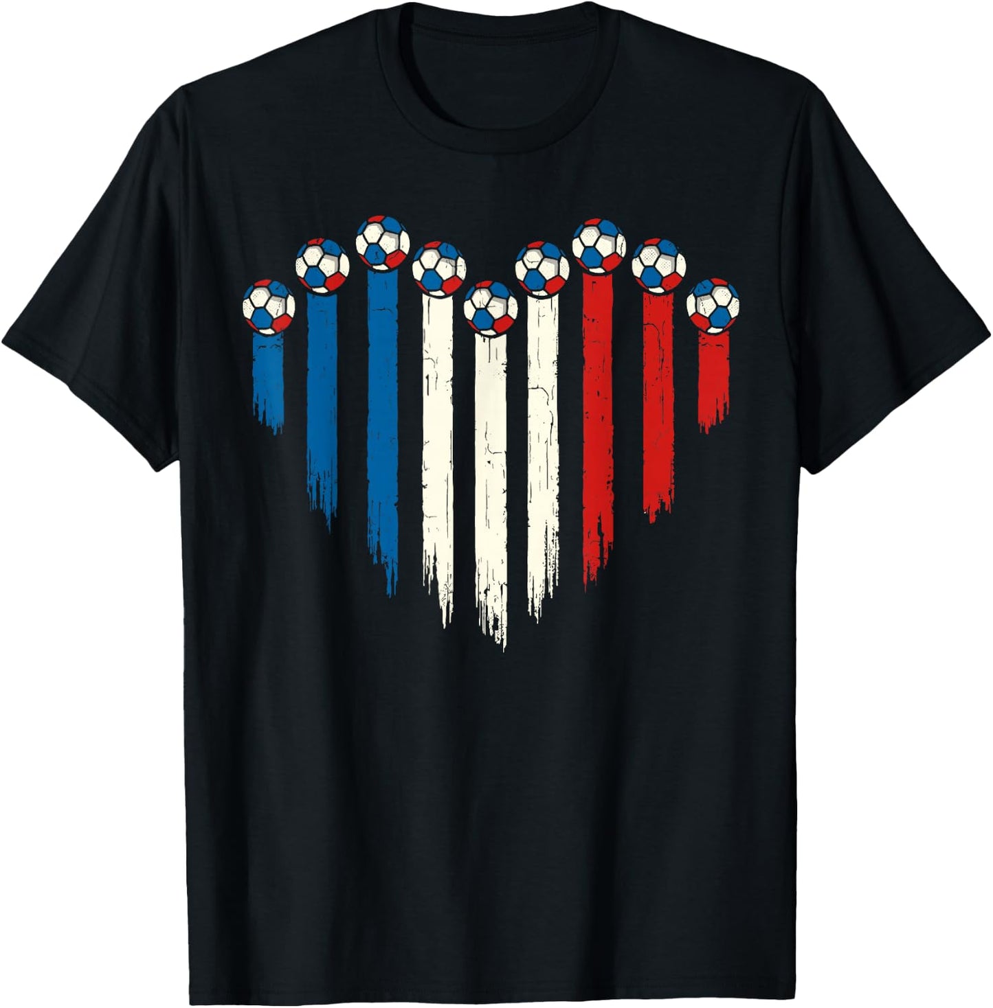 Drapeau français Fantaisie France T-Shirt - T-Shirt | Black