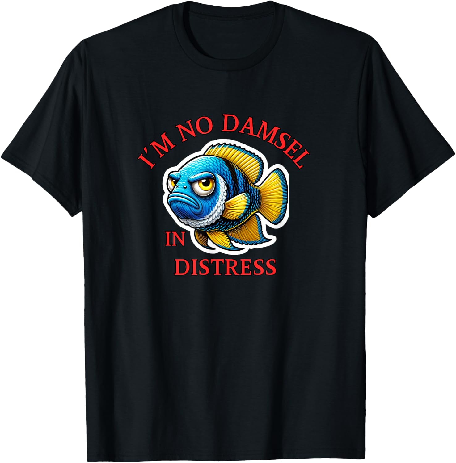 No Damsel in Distress T-Shirt - T-Shirt | Black