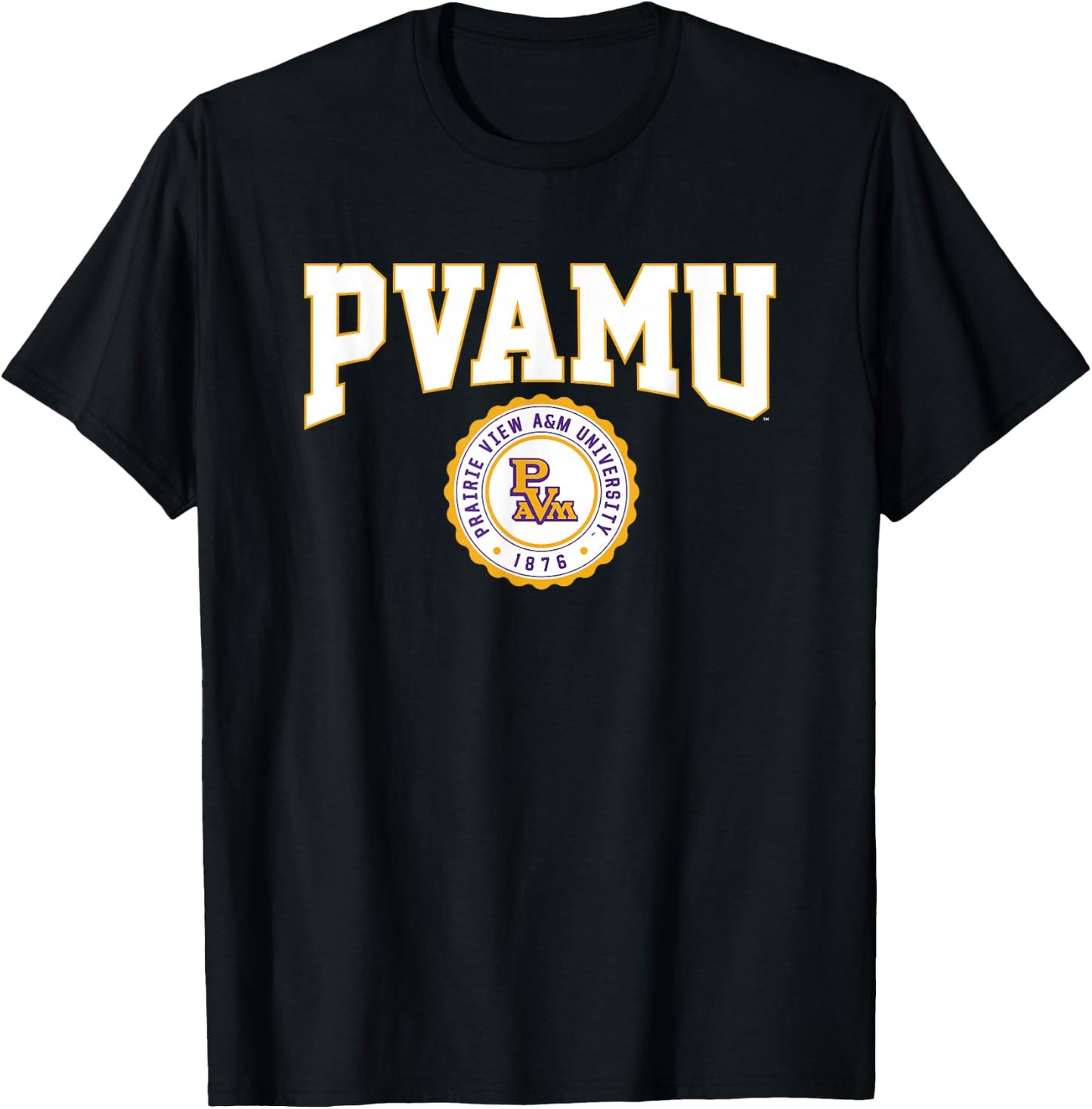Prairie View A&M University Panthers Collegiate Seal T-Shirt - T-Shirt | Black