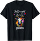 Goat Lover Shirt Funny Girls Goat Lover Goat T-Shirt - T-Shirt | Black