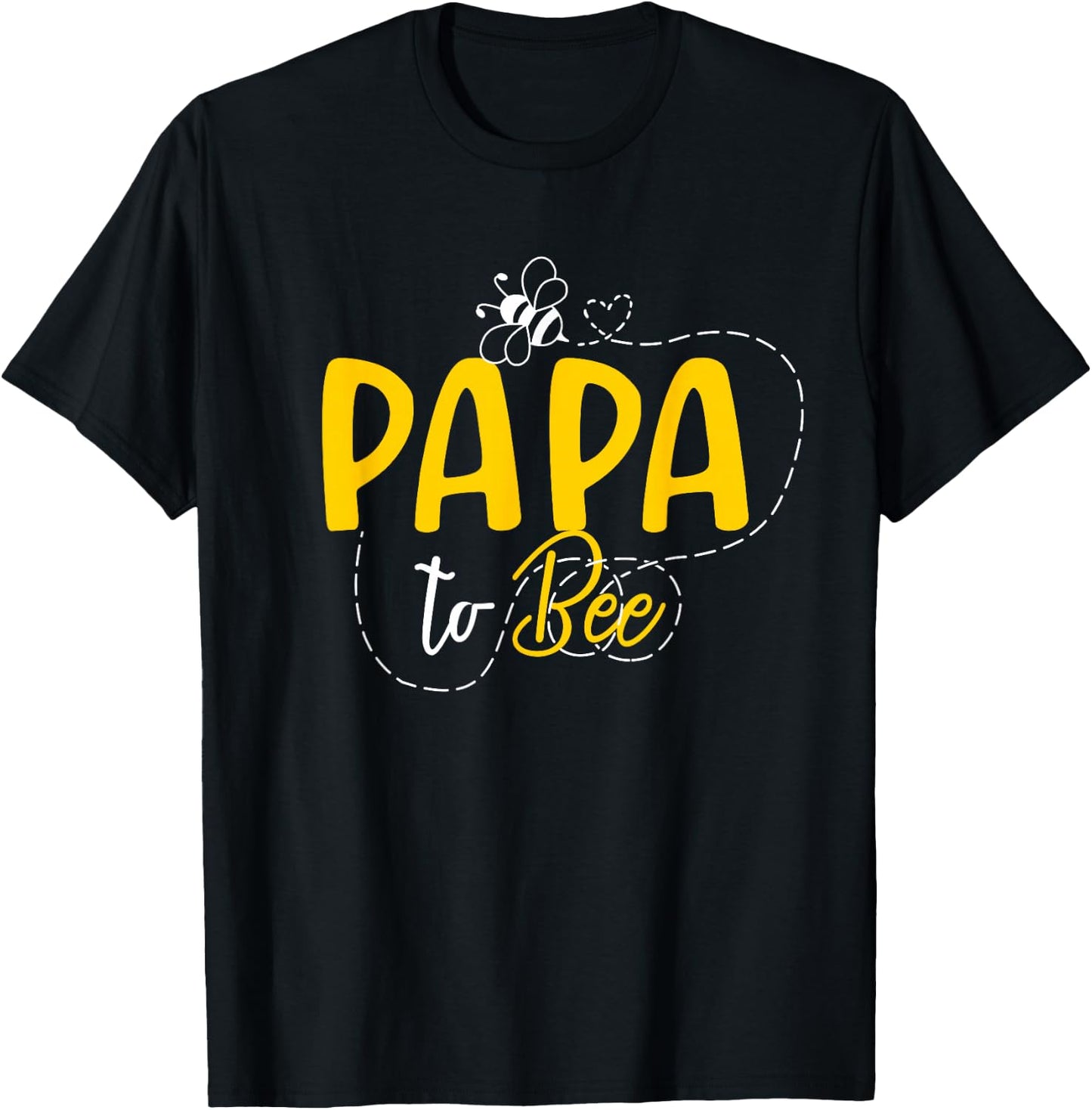 Papa To Bee Family Matching Pregnancy Announcement T-Shirt - T-Shirt | Black