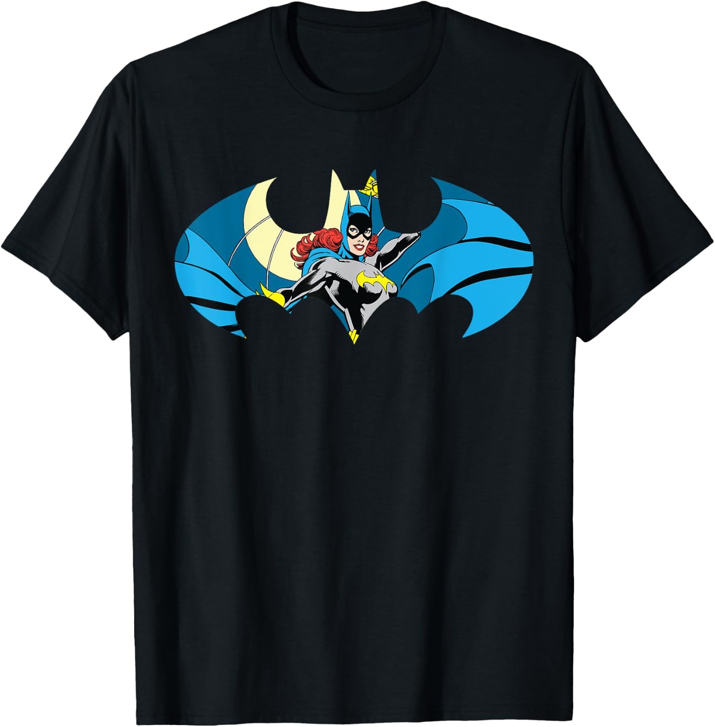 DC Batgirl Logo Charakterschild T-Shirt - T-Shirt | Black