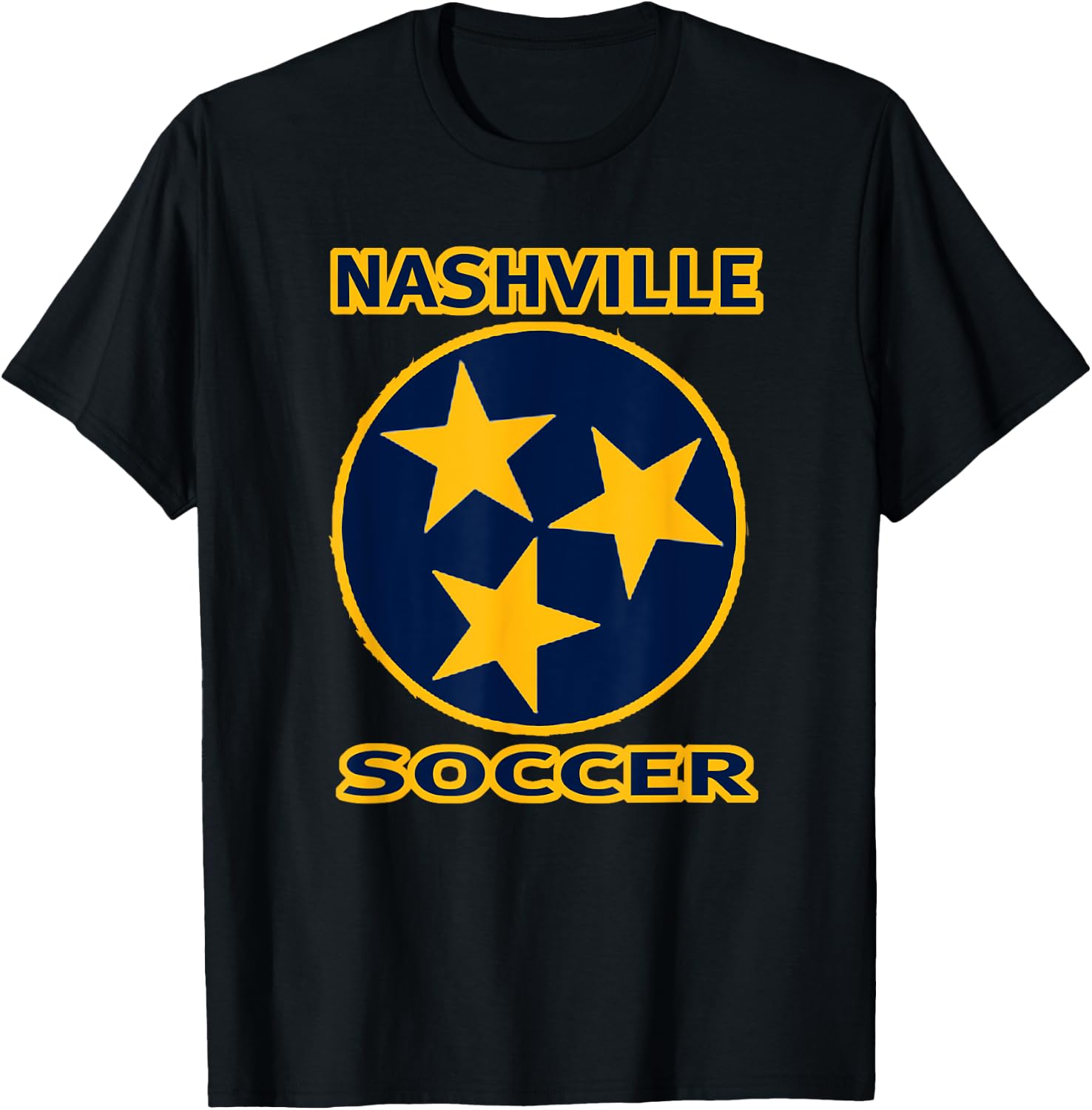 Nashville Soccer Tennessee TriStar Flag Shirt T-Shirt - T-Shirt | Black
