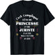 Lawyer and Princess Gift Humour Original Funny Woman , Black, Female X-Small T-Shirt - T-Shirt | Black