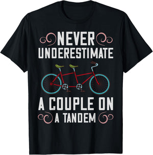 Tandem Bike Captain Gifts Bicycle Cycling T-Shirt - T-Shirt | Black