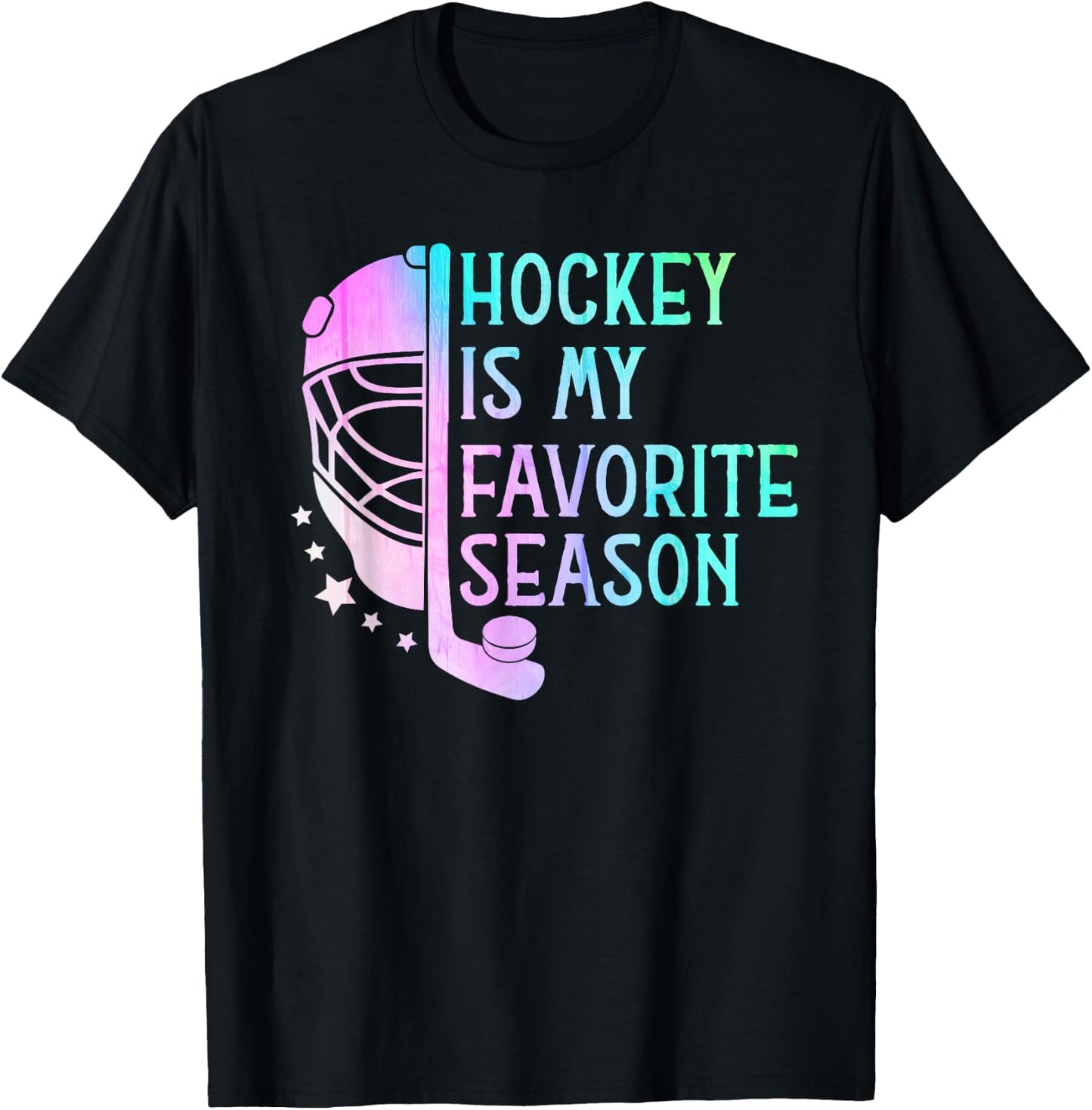 Hockey is My Favorite Season ice Hockey player Hockey fans T-Shirt - T-Shirt | Black
