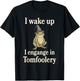 Funny Frog Off to commit tom foolery T-Shirt - T-Shirt | Black