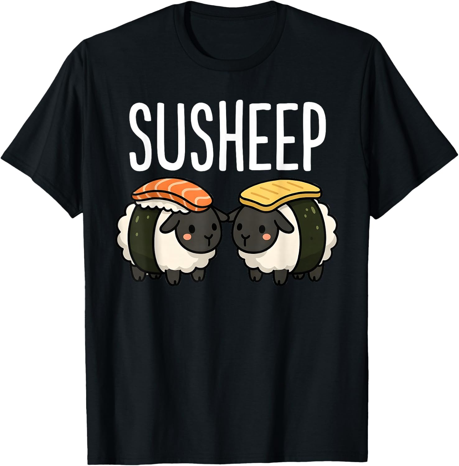 Susheep Sushi Sheep T-Shirt - T-Shirt | Black