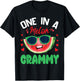 Cute Watermelon Smiling Happy Day Me One In A Melon Grammy T-Shirt - T-Shirt | Black