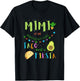 Mimi Mom Mexican Birthday Taco Bout A Fiesta Family Matching T-Shirt - T-Shirt | Black