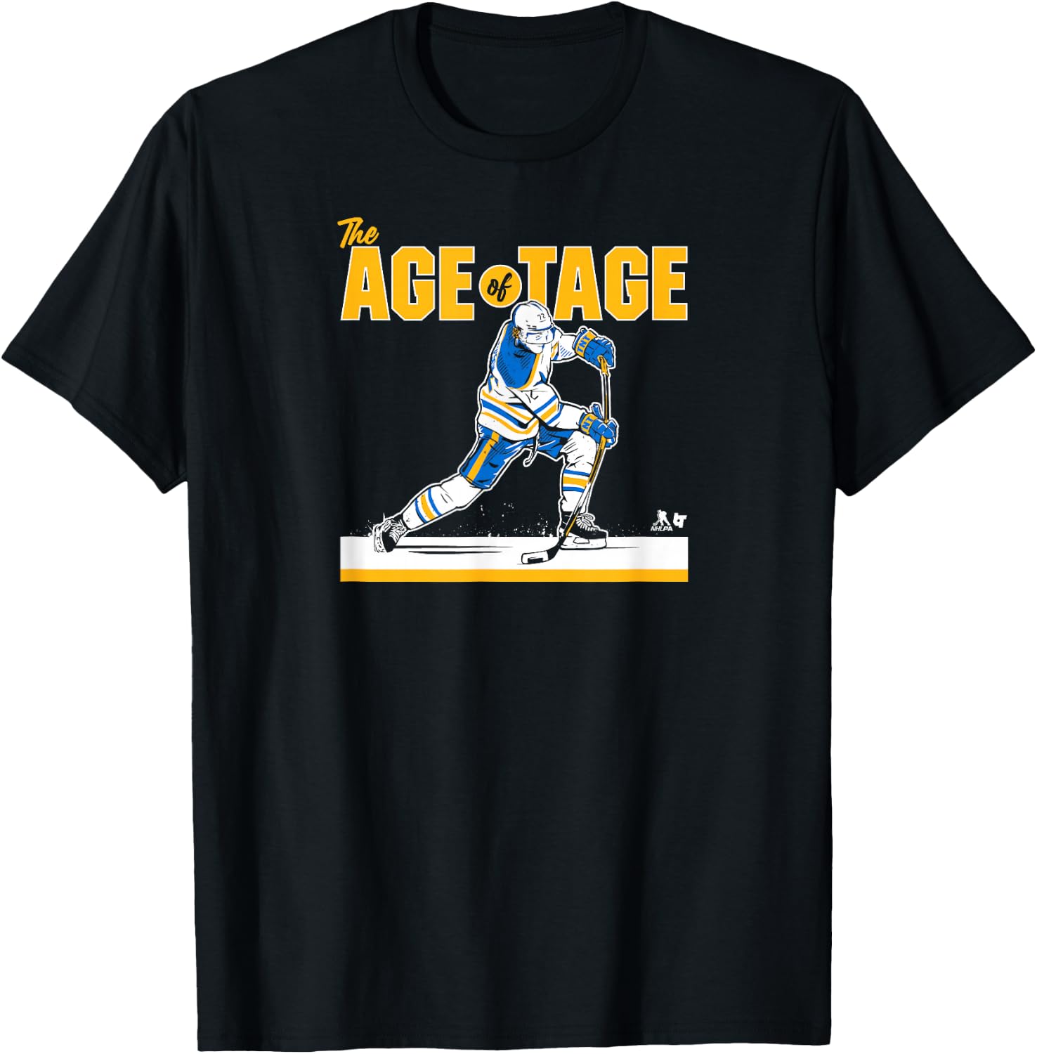 BreakingT Tage Thompson - The Age of Tage - Buffalo Hockey T-Shirt - T-Shirt | Black