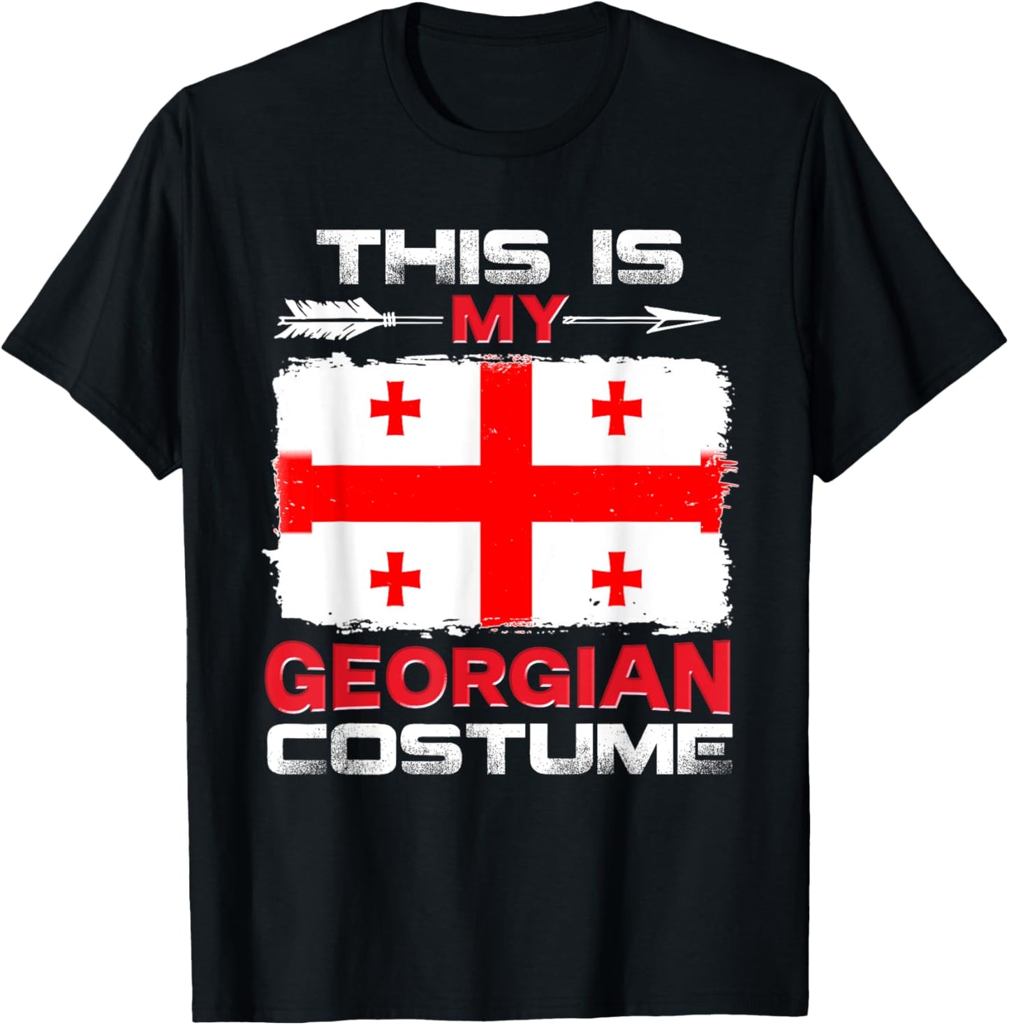 This Is My Georgian Costume Georgia T-Shirt - T-Shirt | Black