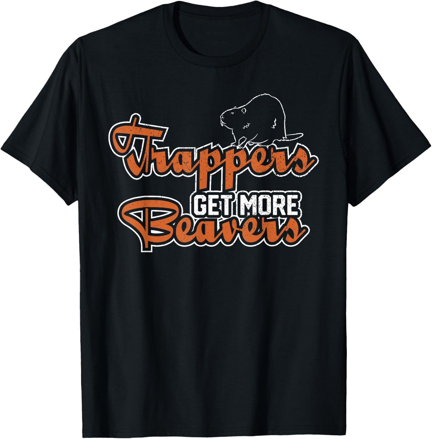 Bear Hunting Animal Gift & Trapper Trapping Hunting Trap Trappers Hunter T-Shirt - T-Shirt | Black