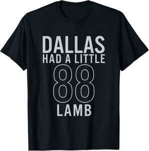 Dallas Had A Little Lamb T-Shirt - T-Shirt | Black