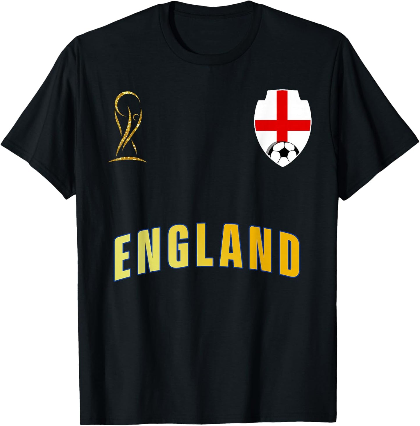Retro England Flag English Pride Lovers T-Shirt - T-Shirt | Black