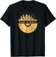 Vinyl-Record-Player Disco-Music Skyline-San-Diego T-Shirt - T-Shirt | Black