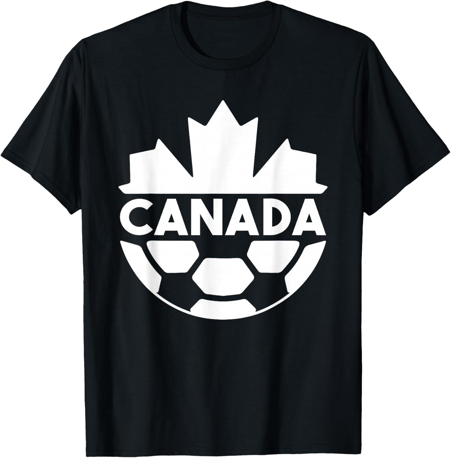 Canada Soccer Team Sports Flag Mapple Leaf Men Women T-Shirt - T-Shirt | Black