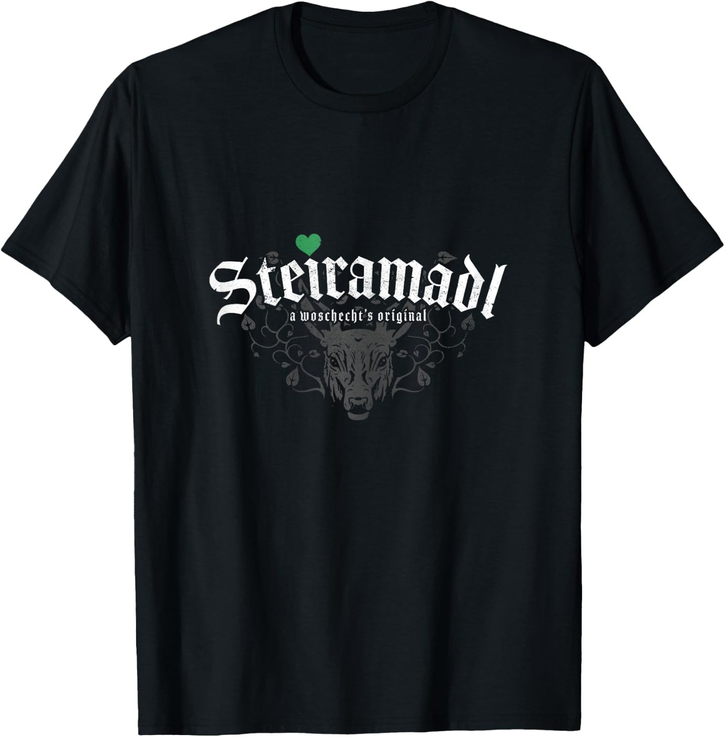 Lustige Steiermark Motive Original Steiramadl Woschechts Steiermark Schwarz XS Female T-Shirt - T-Shirt | Black