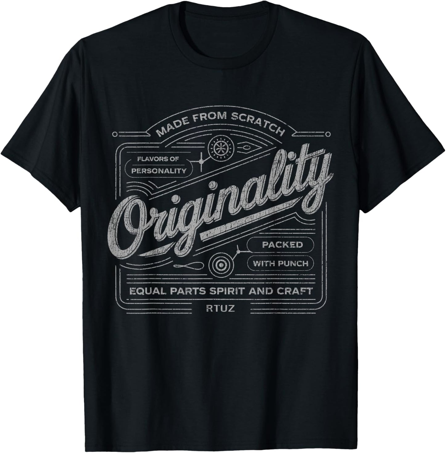 Modern Hip Hop Y2K Vintage Hipster Edgy Urban Streetwear T-Shirt - T-Shirt | Black