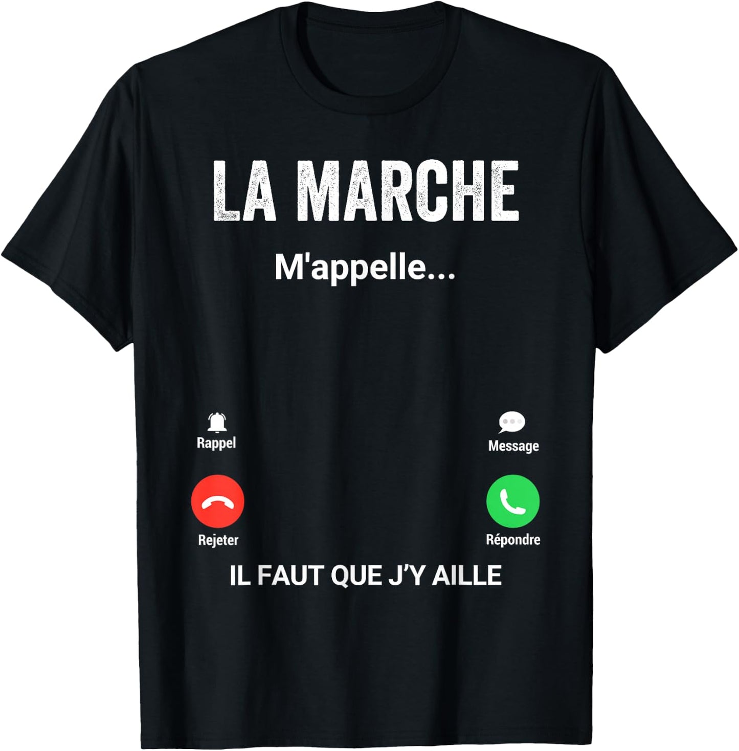 Walking Me Calls Gift Humor Walker , Black, S T-Shirt - T-Shirt | Black