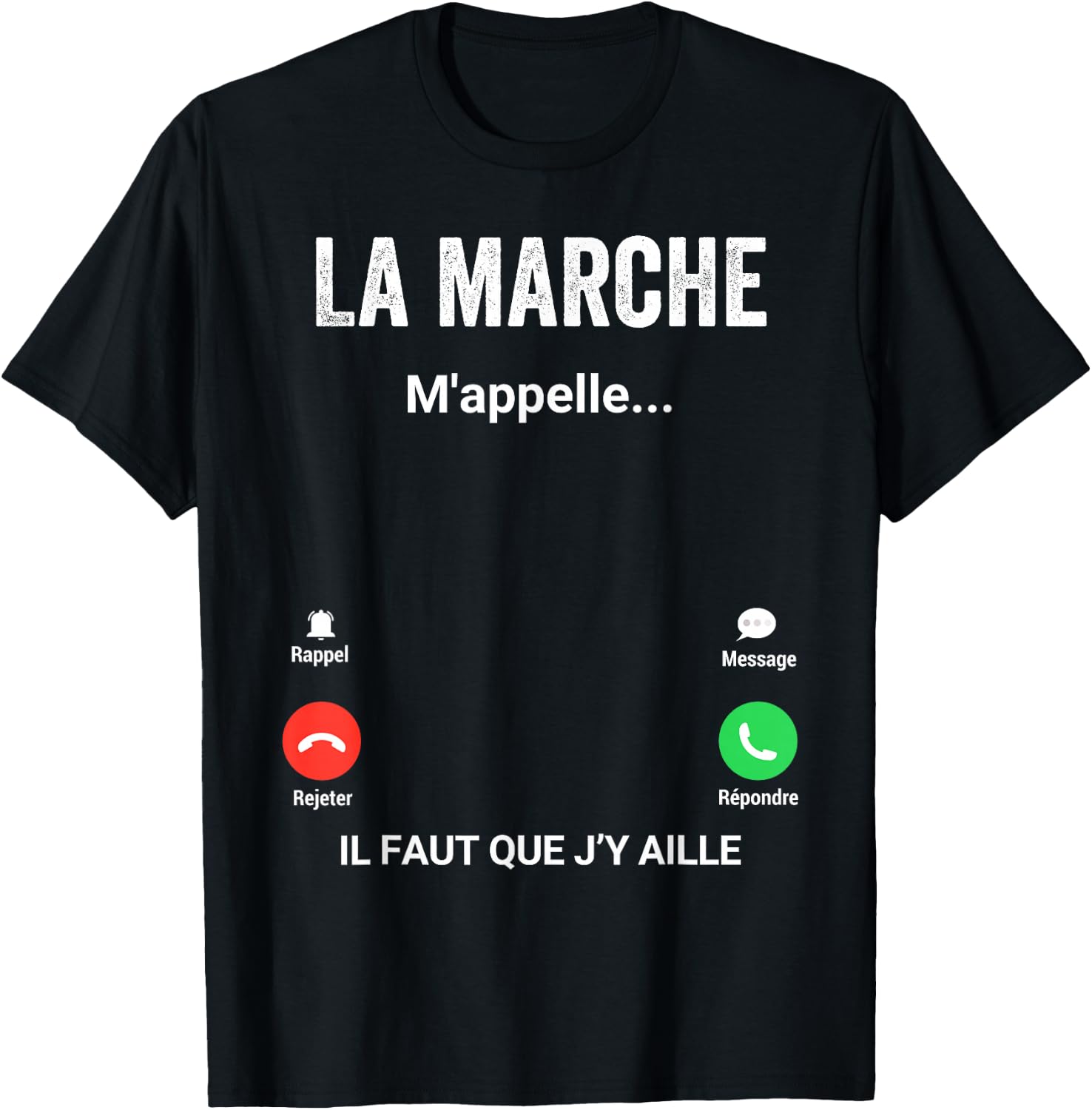 Walking Me Calls Gift Humor Walker , Black, S T-Shirt - T-Shirt | Black