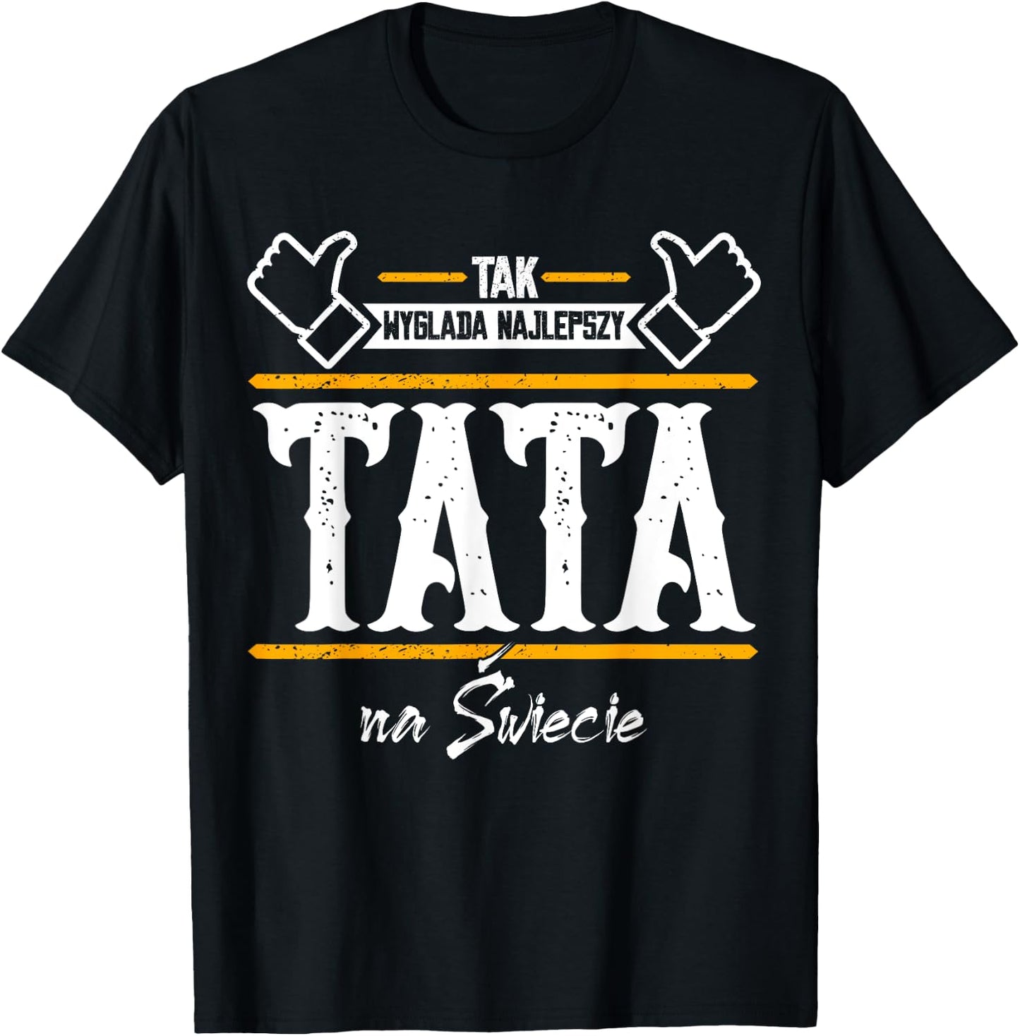 Papa Tak Wyglada najlepszy tata na swiecie Bester Vater Tata T-Shirt - T-Shirt | Black