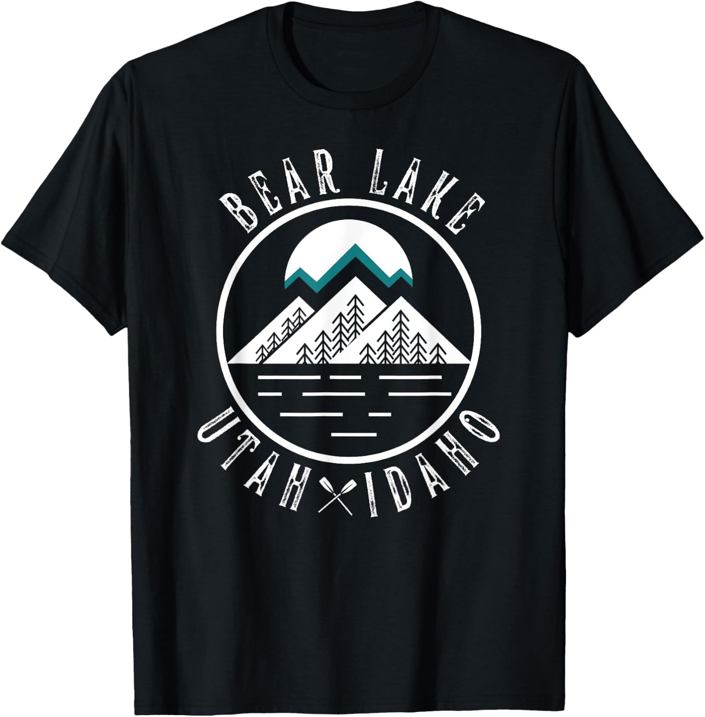 Bear Lake Utah Idaho Camping Boating T-Shirt - T-Shirt | Black