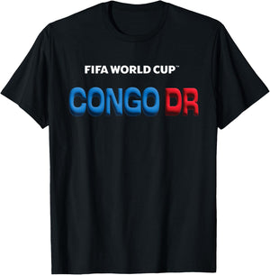 FIFA World CUP26 Congo DR Bubble Color T-Shirt - T-Shirt | Black