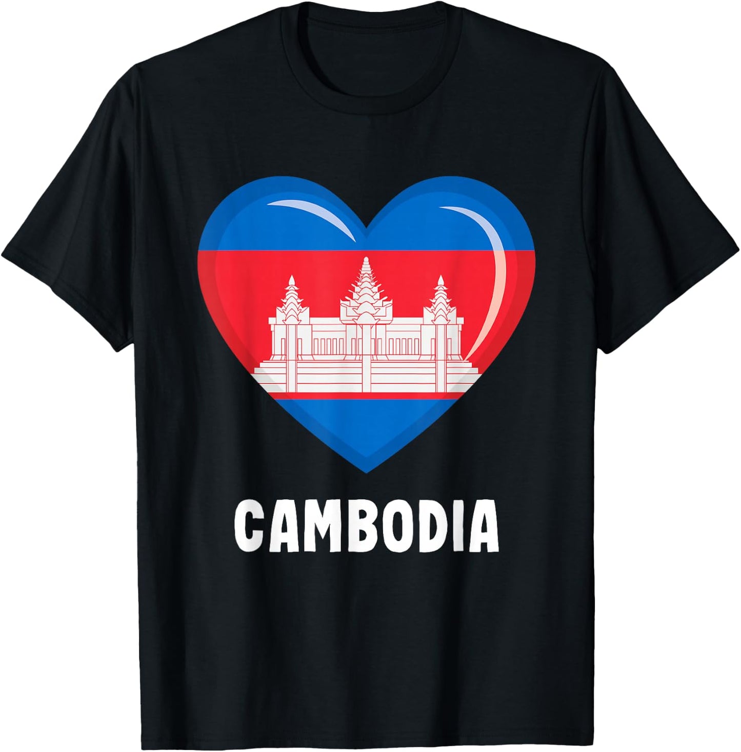 Cambodia Cambodia Flag T-Shirt - T-Shirt | Black