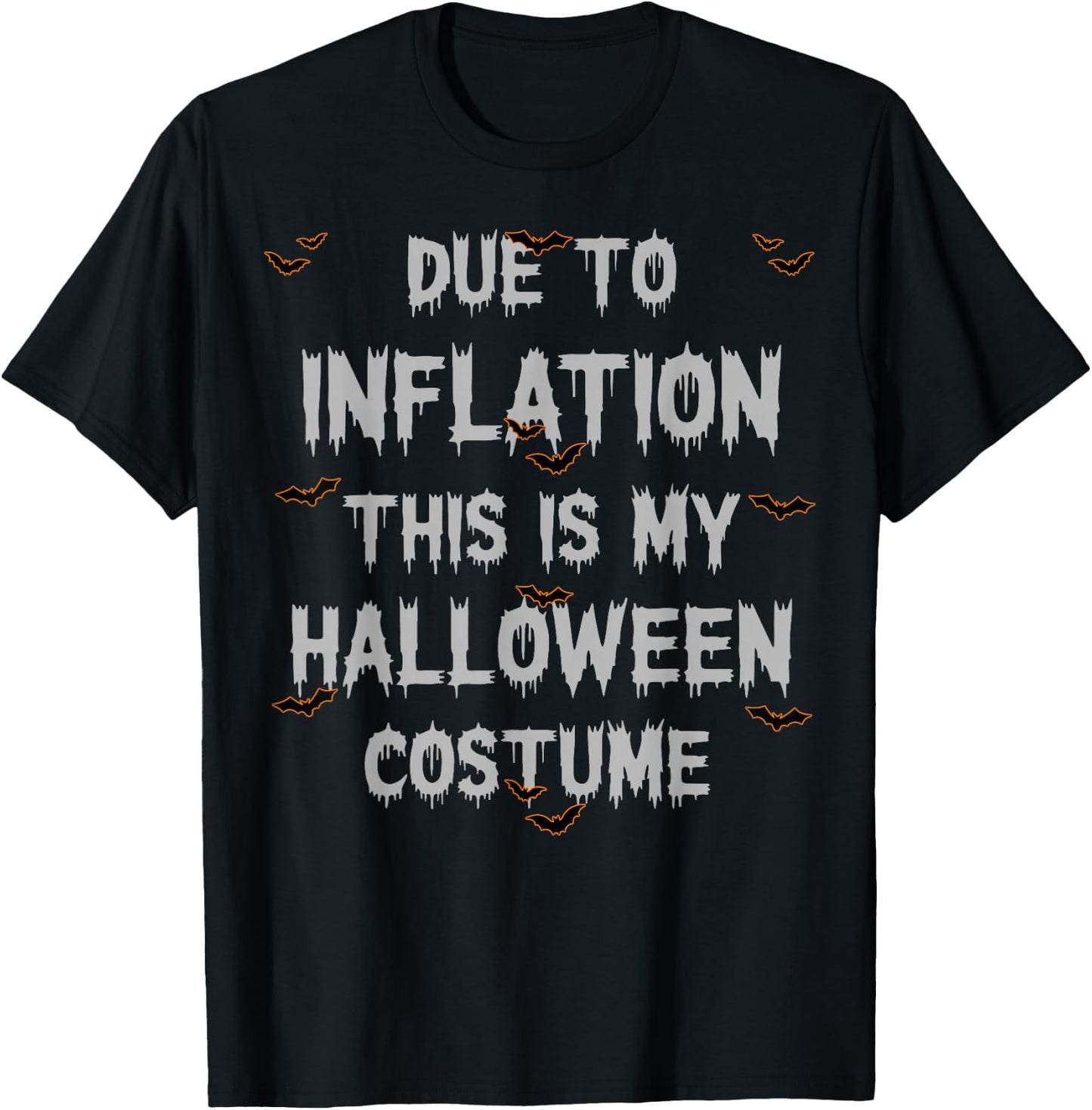 Due to Inflation This is My Halloween Costume Couples T-Shirt - T-Shirt | Black
