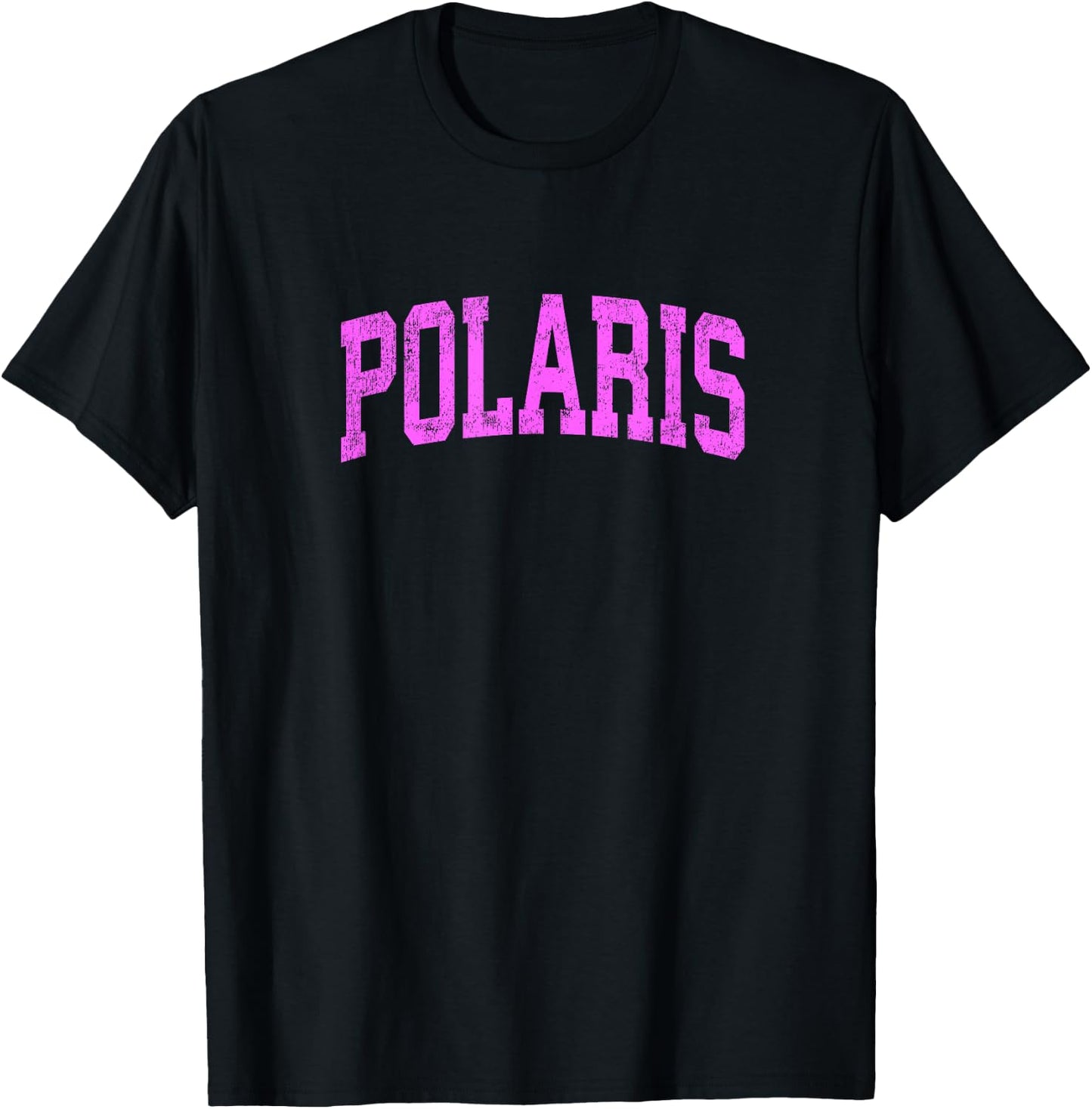 Polaris Montana MT Vintage Athletic Sports Pink Design T-Shirt - T-Shirt | Black