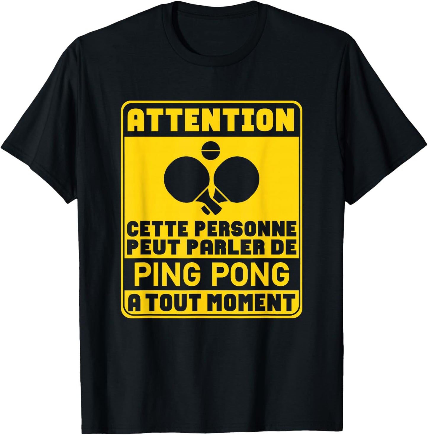 can talk about Ping Pong Table Tennis Pongiste Humor T-Shirt - T-Shirt | Black