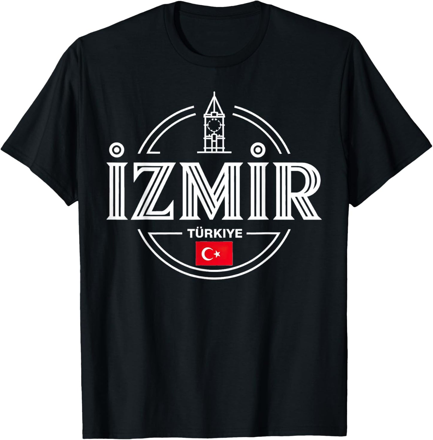 Izmir Türkiye Turkey City Adventure Icon T-Shirt - T-Shirt | Black