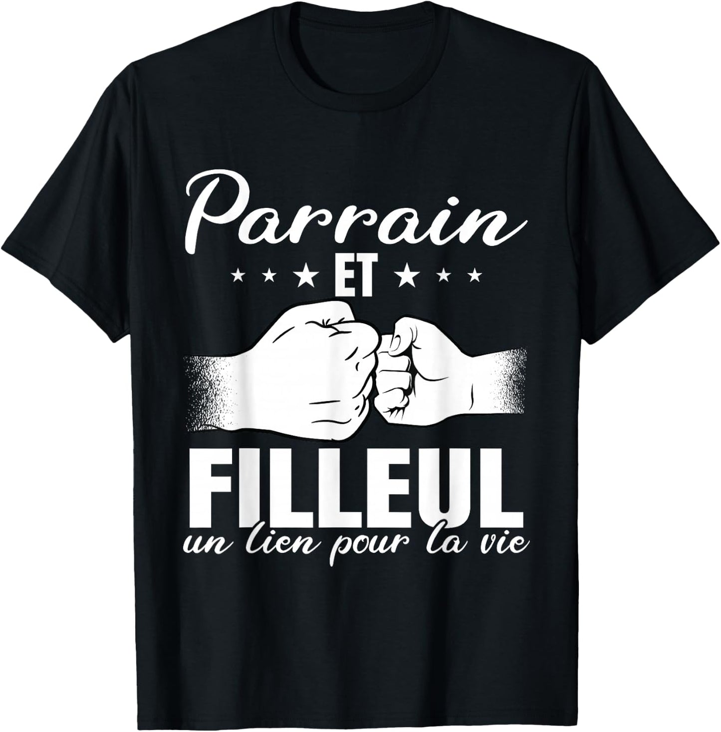 Godfather and godson a team for life , Black T-Shirt - T-Shirt | Black
