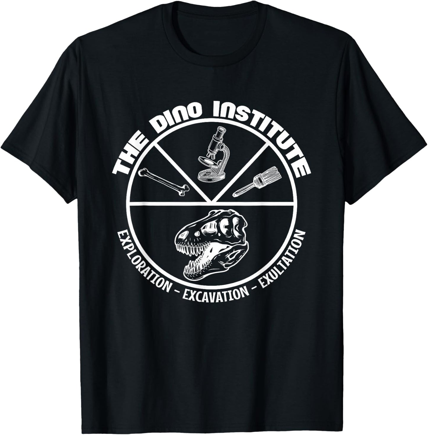 World Animal | Dinosaur Get That | Dino Institute Apparel T-Shirt - T-Shirt | Black