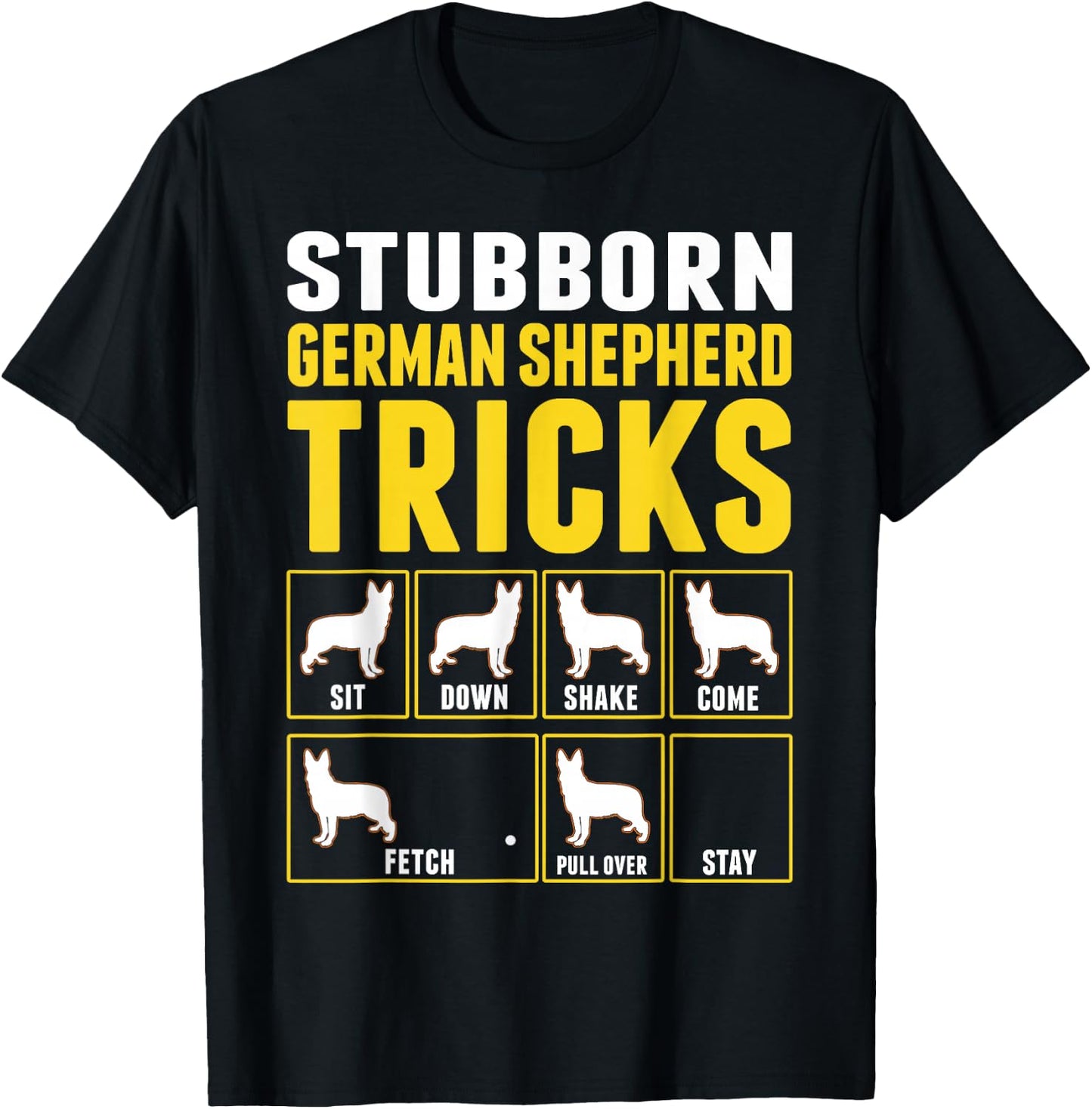 German Shepherd Dog Tricks T-Shirt - T-Shirt | Black