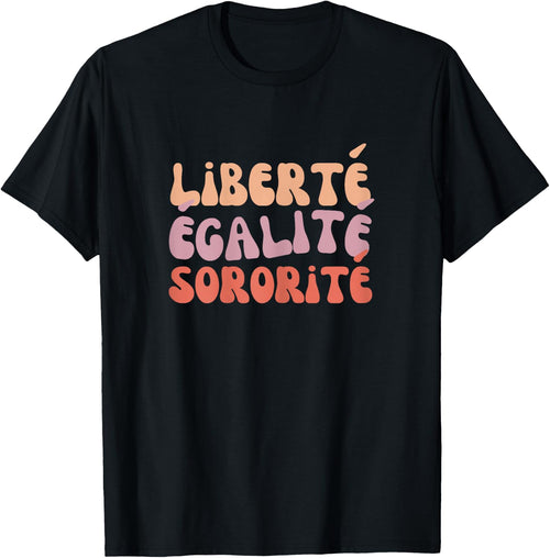 Freedom Equality Sorority Seventies for Sisters and Girlfriends , Black, Female X-Small
