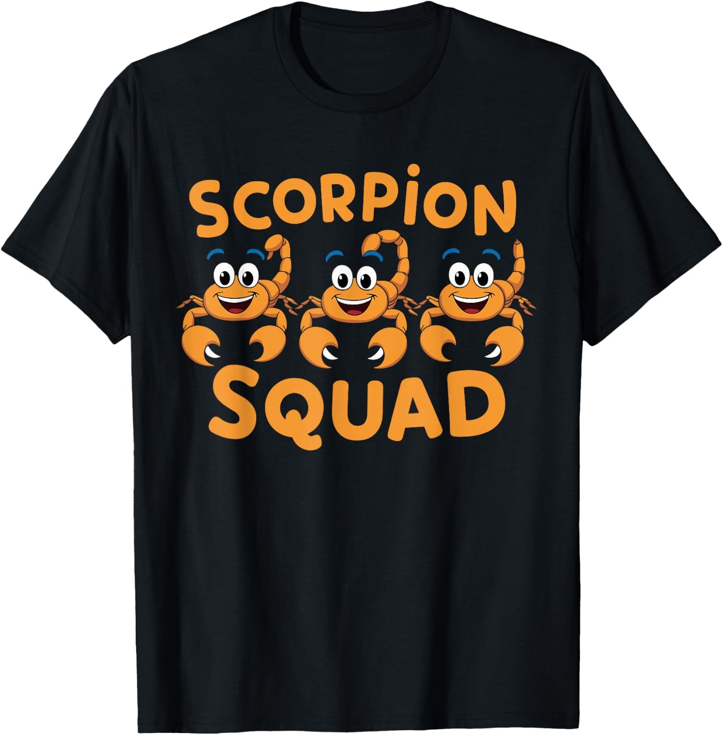 Scorpion Squad Design for Scorpion Lover Stuff Kids Scorpion T-Shirt - T-Shirt | Black