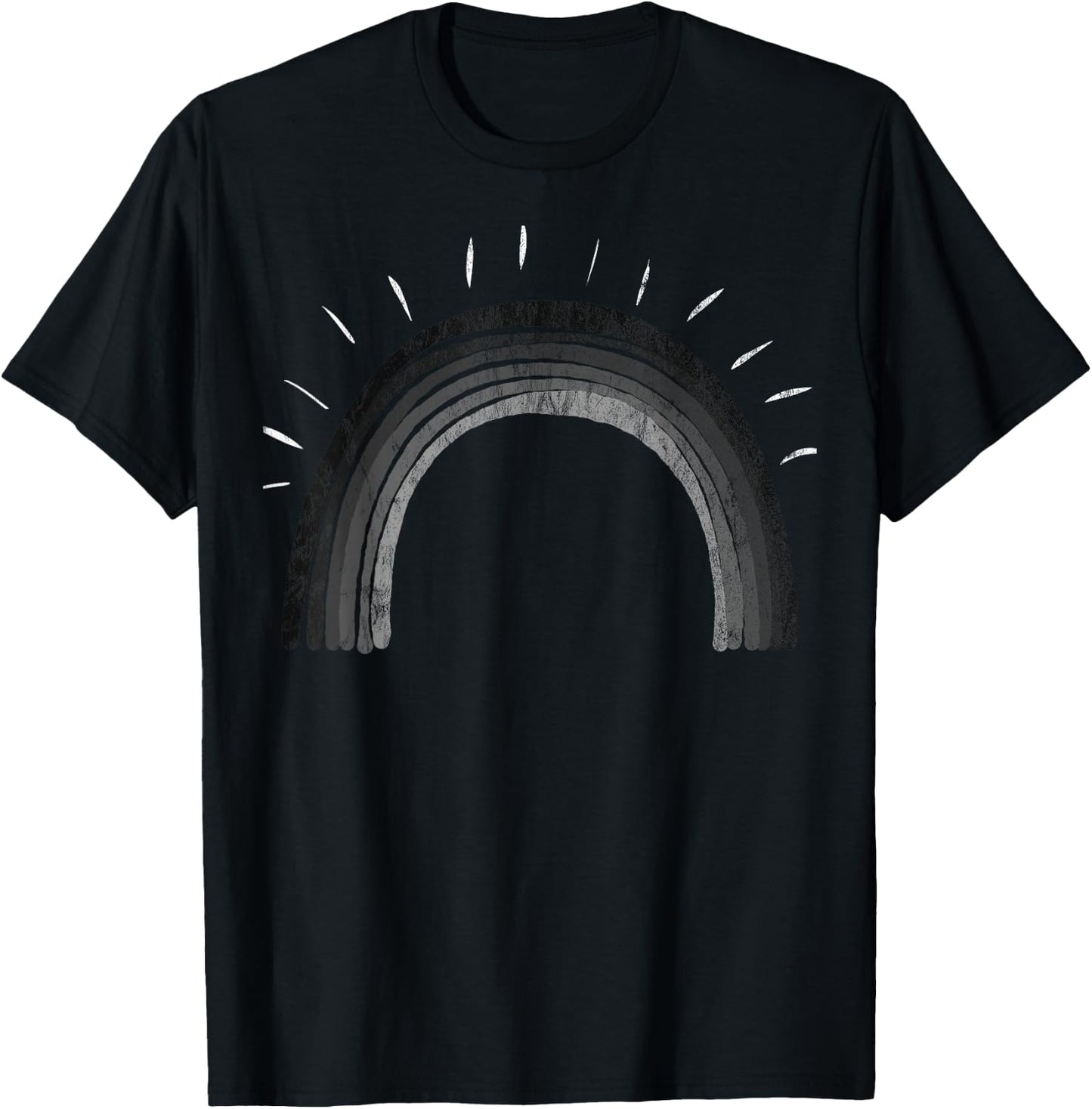Alternative Dark Gothic Rainbow Shirt Goth Rock Apparel T-Shirt - T-Shirt | Black